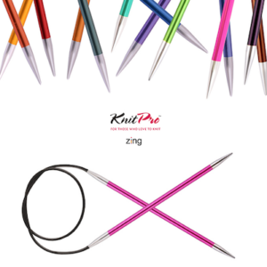 KnitPro Zing Fixed Circular Knitting Needles 100cm / 40”